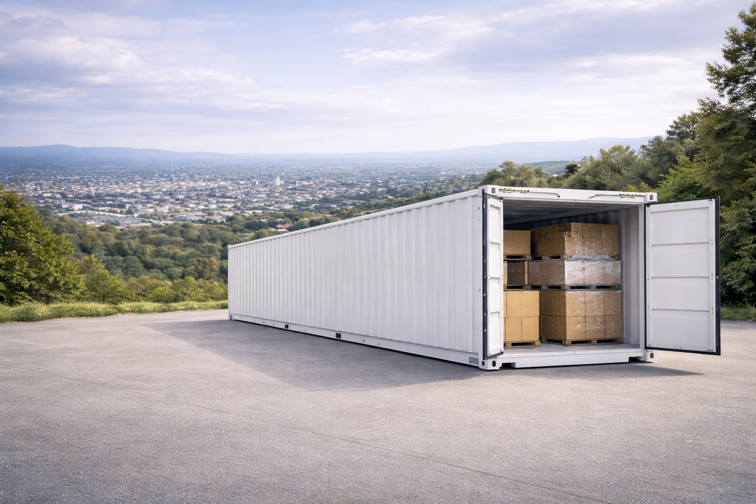 Contenedor de 40 pies en Temuco y sur de Chile