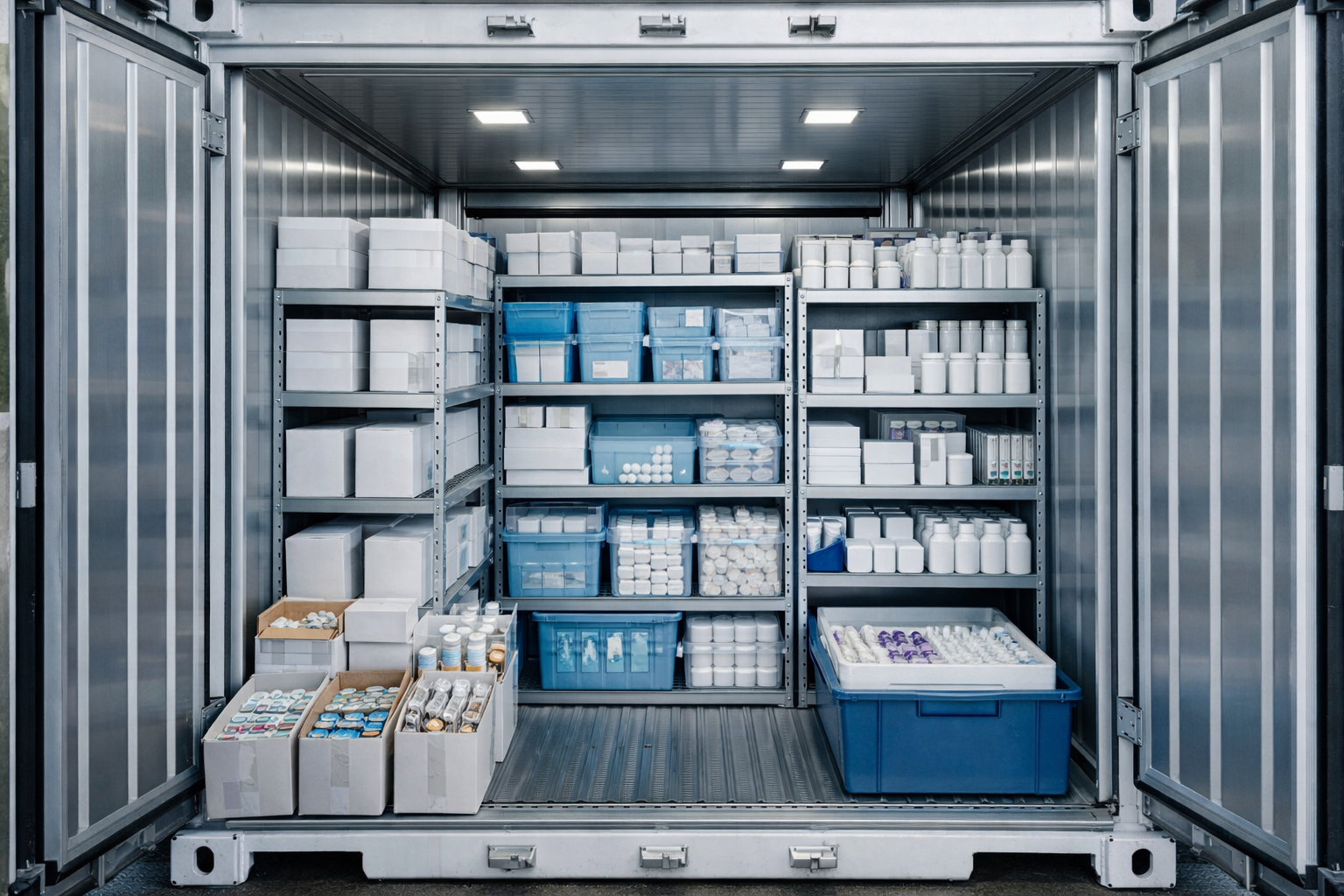 Contenedor reefer para productos farmacéuticos