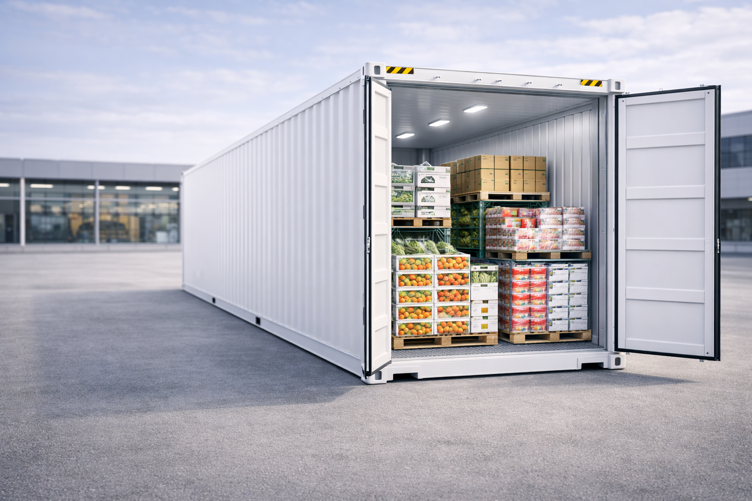 Contenedor reefer en Temuco y sur de Chile